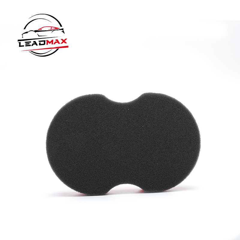 Wholesale Wax Applicator /wheel Tyre Sponge Foam/tire Waxing Sponge Car Dressing Pad Poly Bag Soft High Brightness Oval Shape