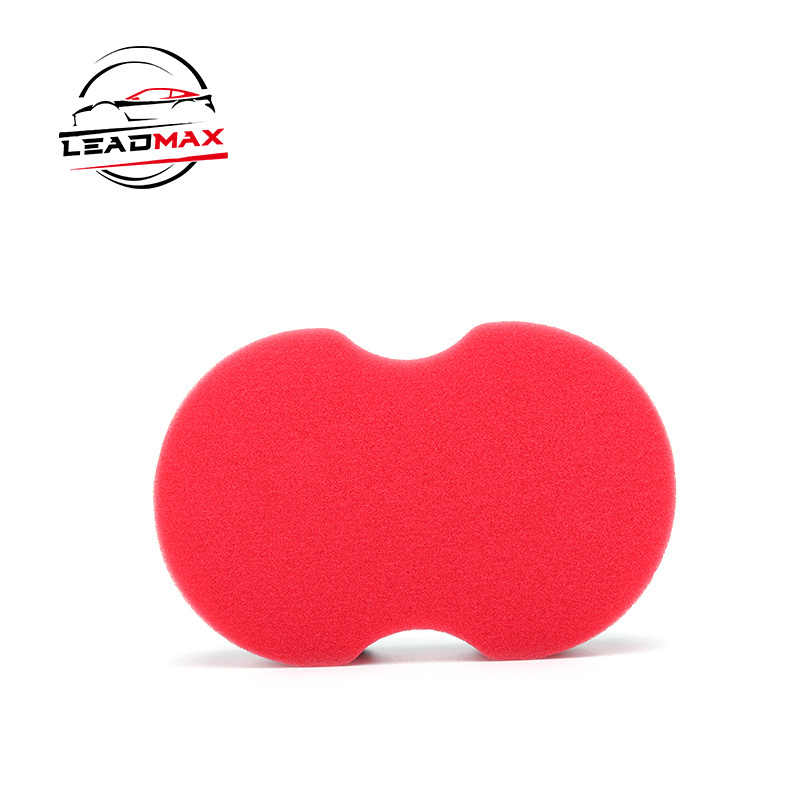 Wholesale Wax Applicator /wheel Tyre Sponge Foam/tire Waxing Sponge Car Dressing Pad Poly Bag Soft High Brightness Oval Shape