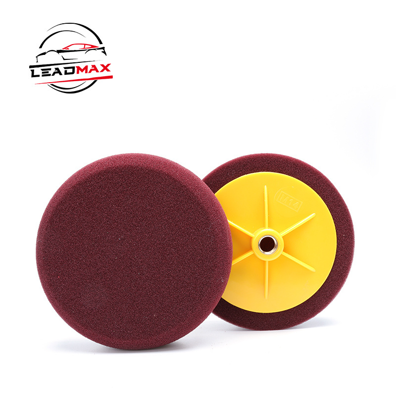 Buffing Pad 4 5 6 7 inch Car Sponge Polishing Pad Kit M10 M14 Thread Abrasive Polisher Drill Adapter Waxing Tools Accessory