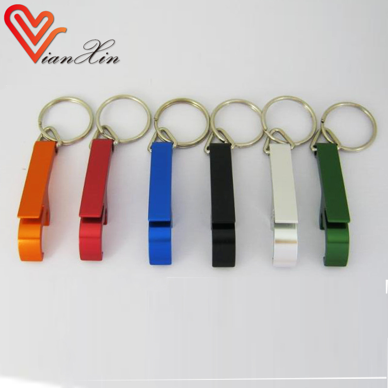 Blank metal personalized stainless steel aluminum alloy custom logo custom can bottle opener keychain