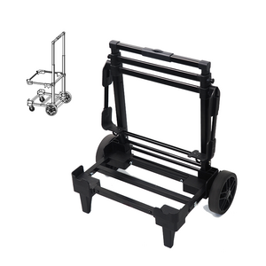 rolling crate collapsible rolling cart moving dolly luggage cart folding hand truck dolly carts with wheels for power station