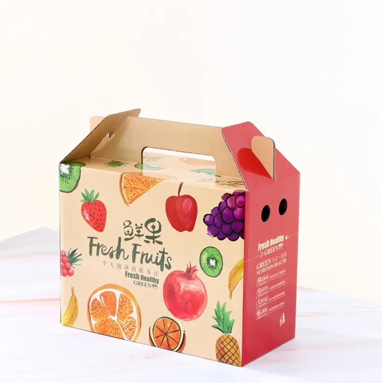 Custom manufacturers packing carton corrugated shipping fruit banana package box