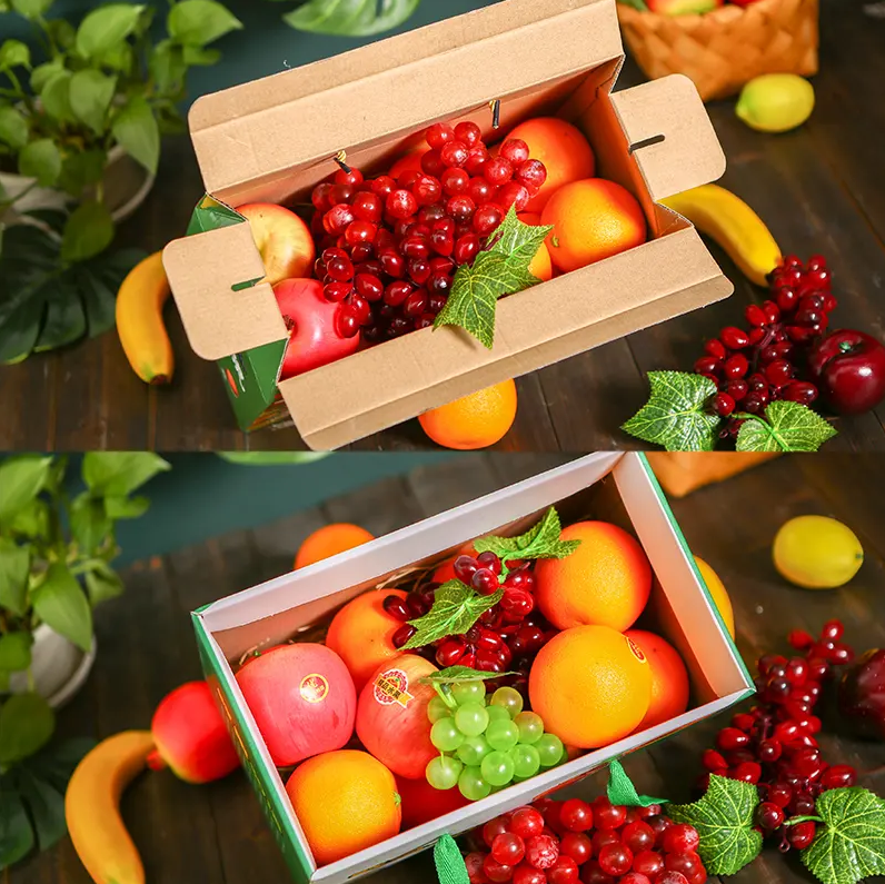 Custom manufacturers packing carton corrugated shipping fruit banana package box