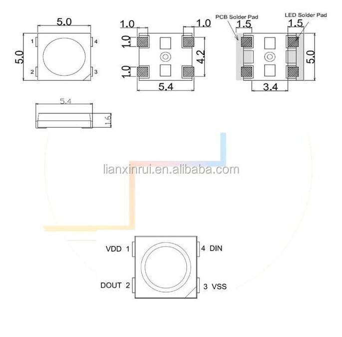 Promotion Wholesale IC Buit-in 4pin Smart 5v SMD 5050 RGB ws2813 Ws2812 sk6813 Sk6812 Ws2812b Led Chip