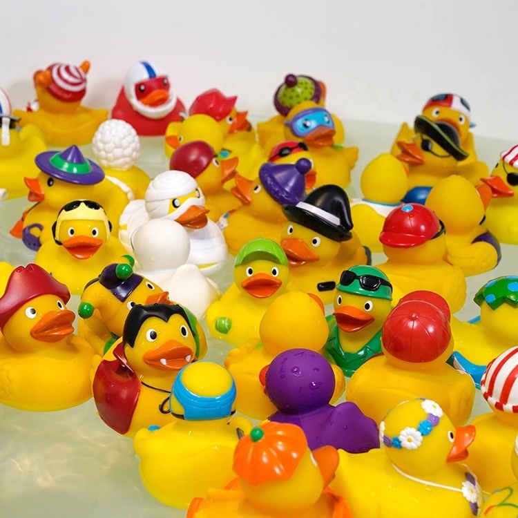 Mixed Unique Rubber Ducks Bulk Clear Pirate Plastic Yellow Holiday Vinyl Floating Duck Ducy Halloween Bunny Easter Rubber Duck