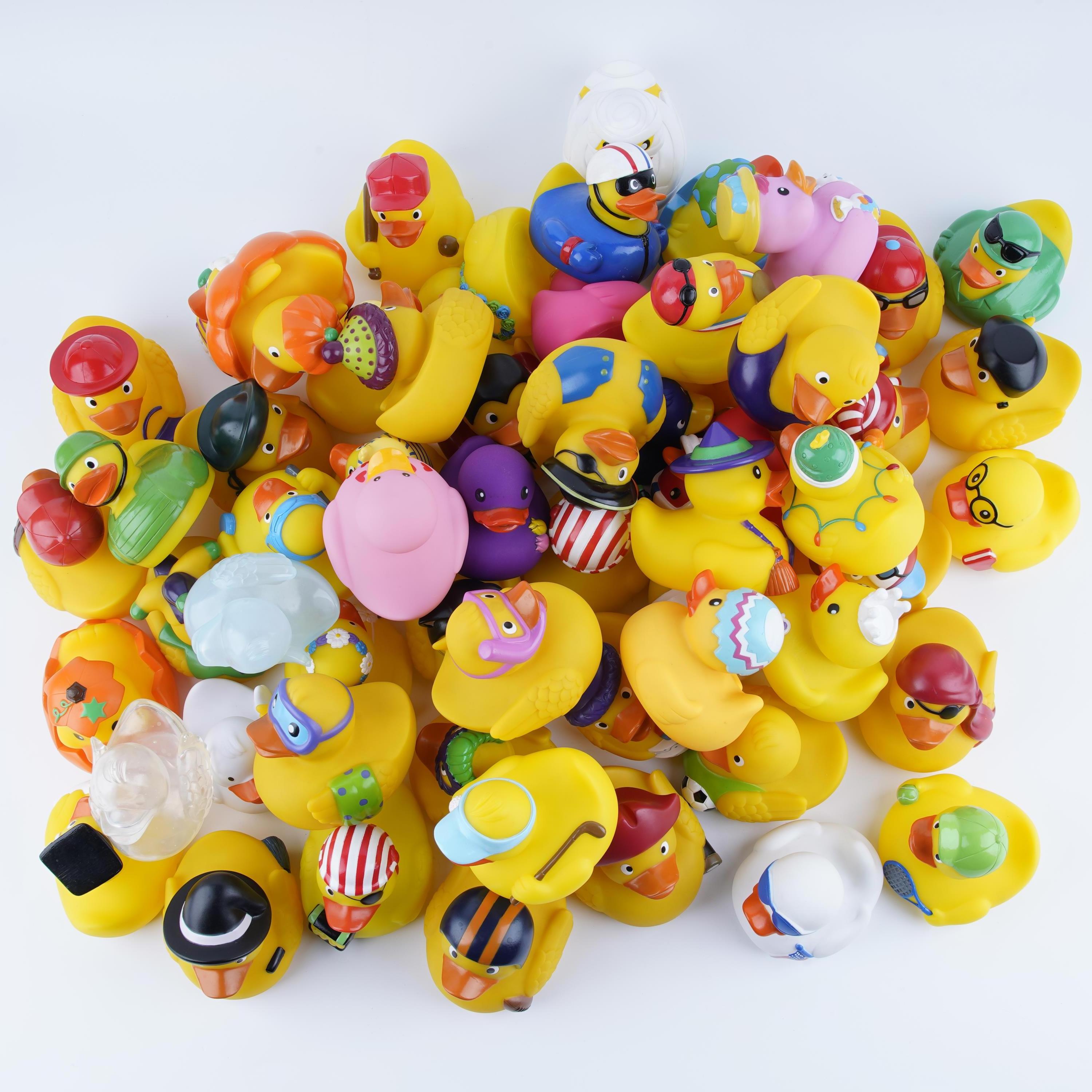 Mixed Unique Rubber Ducks Bulk Clear Pirate Plastic Yellow Holiday Vinyl Floating Duck Ducy Halloween Bunny Easter Rubber Duck