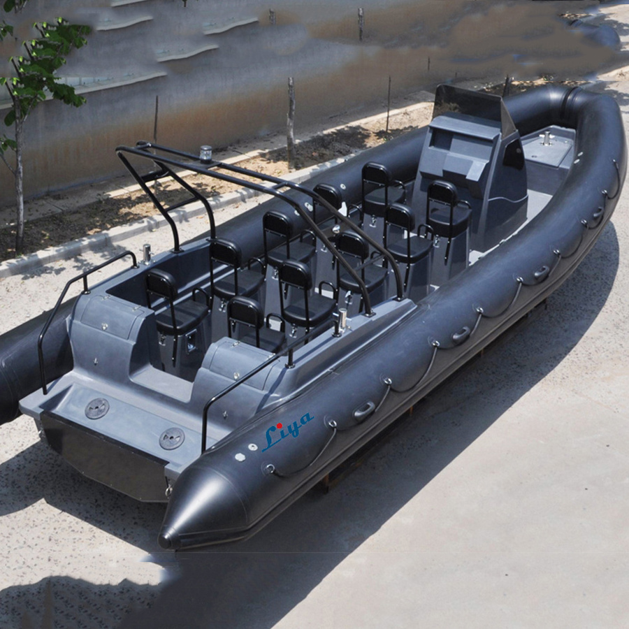 Liya 8.3m hypalon rib boats inflatable boat with outbord motor