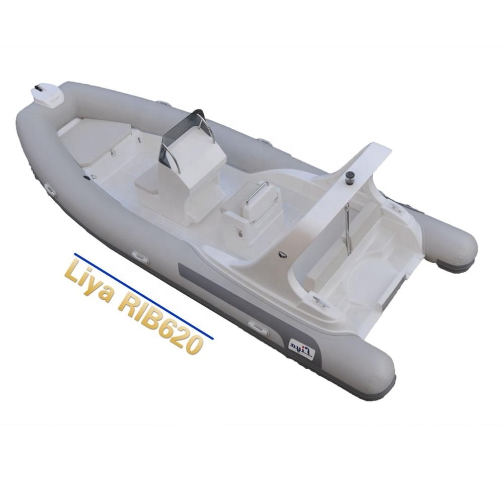 Liya rib boat brands 22feet inflatable boat with canopy