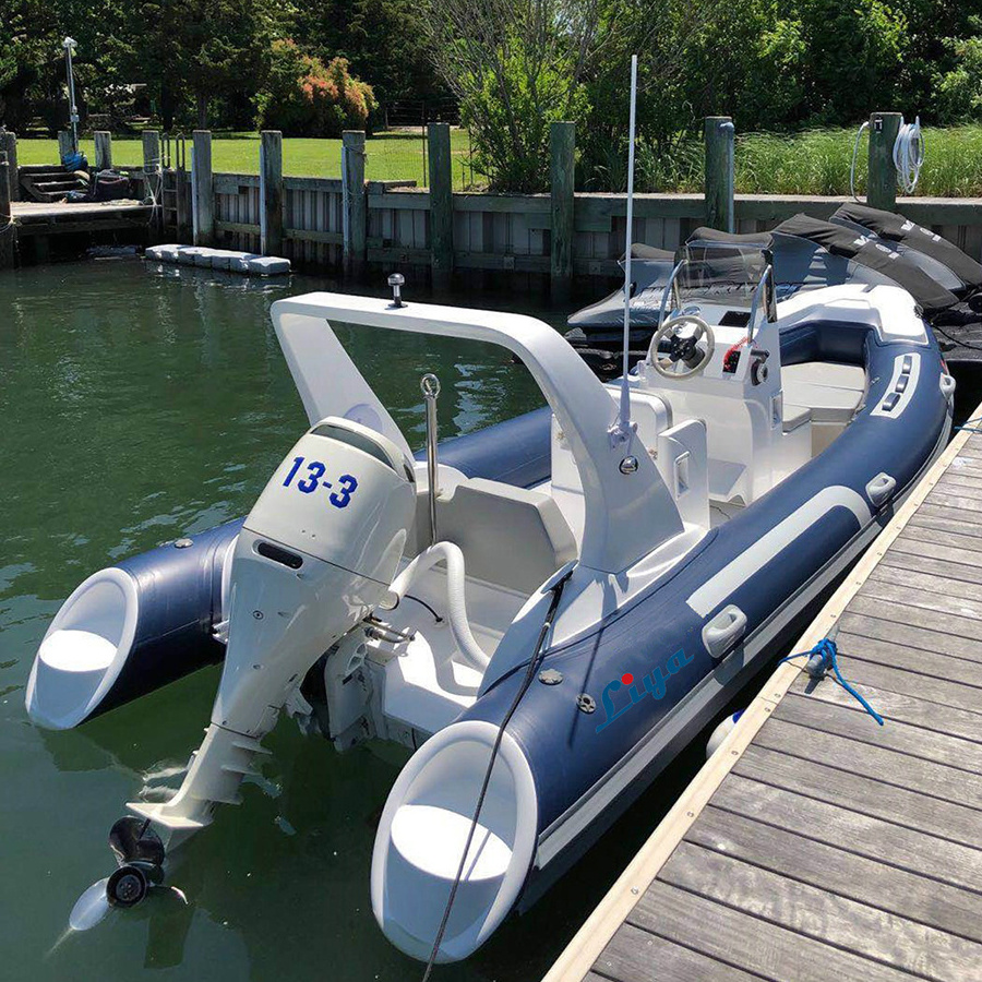 Liya 5.2m inflatable catamaran boats electric motor boat in yacht rib 520