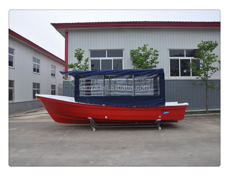 Liya Chinese boat manufactures 25feet fishing boat with canopy