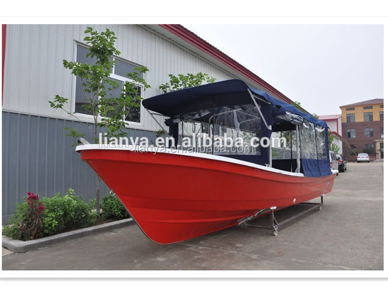 Liya fiberglass hardtop canopy 760 frp passenger boats for sale