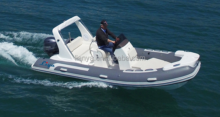 Liya 5.2m inflatable catamaran boats electric motor boat in yacht rib 520