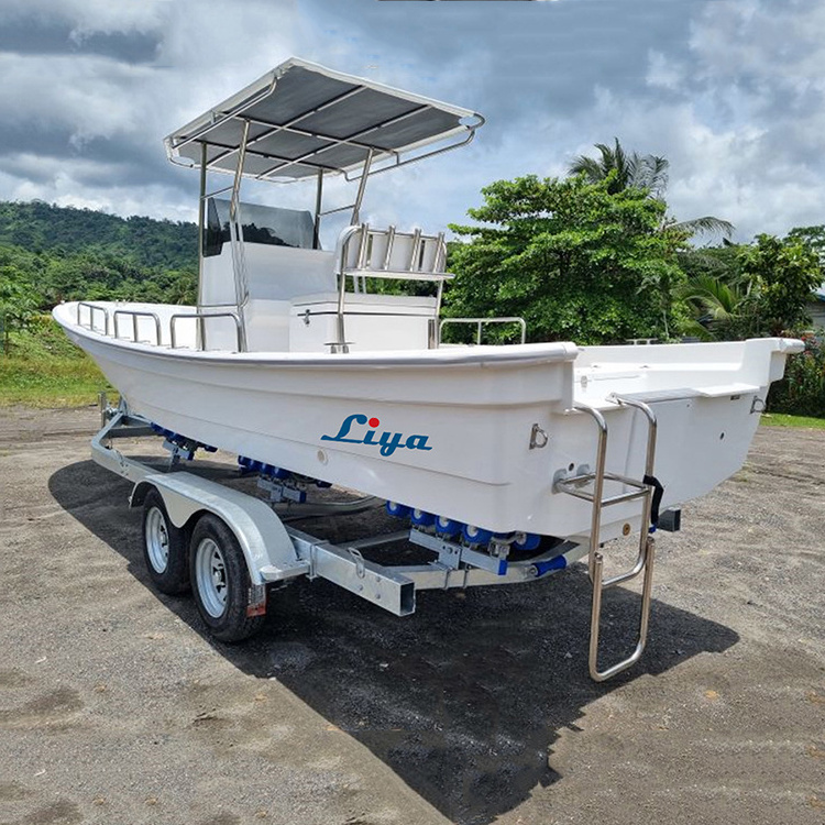 Lianya 7.6m centre console ships fiberglass tuna fishing boat for sale