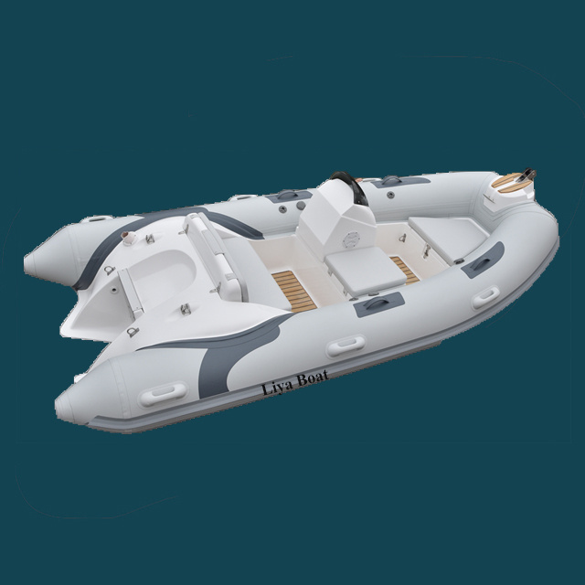 Liya Europe Hypalon rib boat 380 fiberglass hull inflatable boats on sale