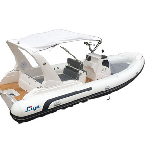 Liya newly manufacturing 7.5m semi rigid inflatable boat us coast guard boats for sale