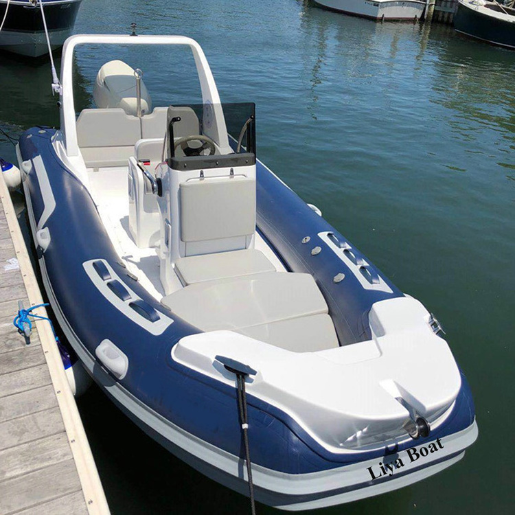 Liya 5.2m semi rigid hull inflatable boat with outboard engine for sale