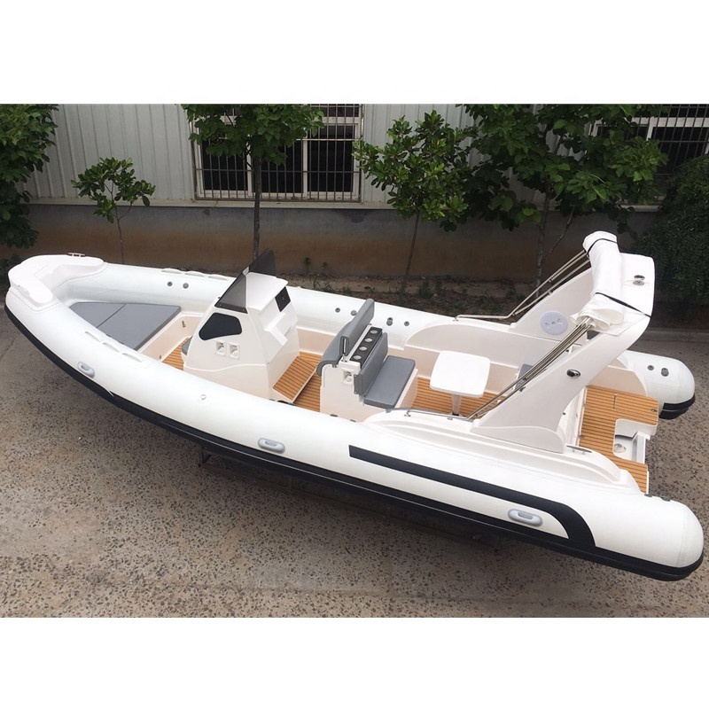 Liya 7.5m steering wheel inflatable boat with roll bar