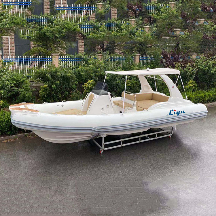 Liya newly manufacturing 7.5m semi rigid inflatable boat us coast guard boats for sale