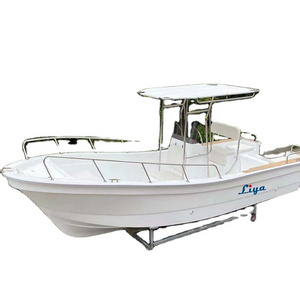 Liya 22ft to 25ft deep v hull fiberglass fishing boat supplier