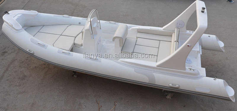 Liya 6.6m/22ft luxury yacht fiberglass rib boat hypalon