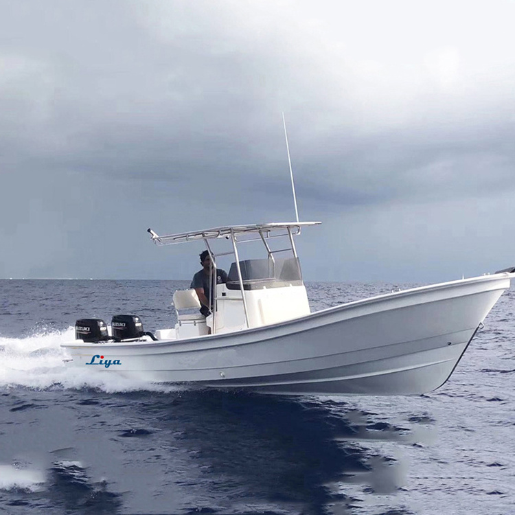 Lianya 7.6m centre console fiberglass tuna fishing boat for sale