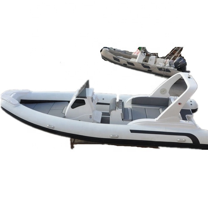 Liya 7.5m steering wheel inflatable boat with roll bar