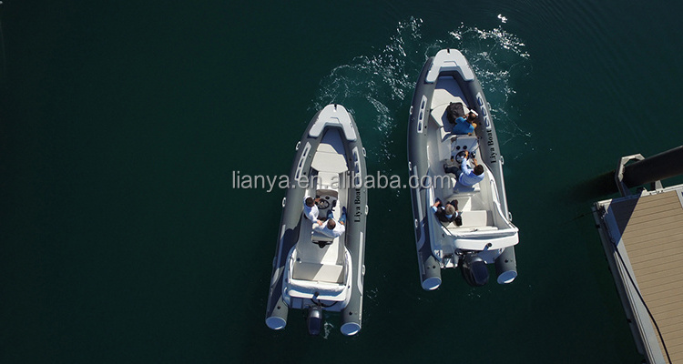 Liya 5.2m inflatable catamaran boats electric motor boat in yacht rib 520