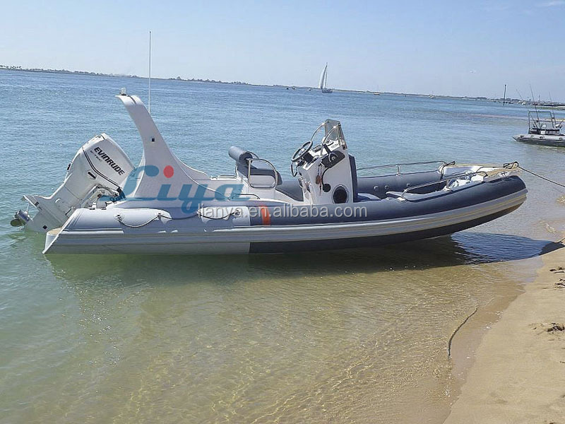 Liya 10 person high speed RIB boat fiberglass hull ambulance boat