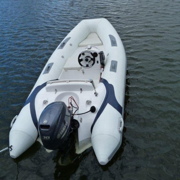 Liya 3.8m steering console inflatable boats small rib boat 4 seats lake dinghy with motor