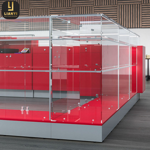 Bespoke Furniture Glass Shelf Cabinets for Mobile Phone Shop Decoration Glass Showcase