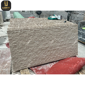 Fluted Travertine Tile Wall Panel Chinese White Tile Custom Precast Cement Board 1200*600 Artificial Stone Slabs