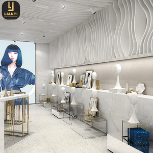 Fashion Wig & Hair Extension Retail Shop Design Idea Floor Display Units Metal Wig Stand