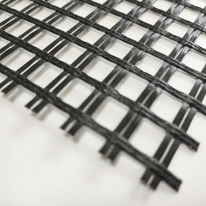 China High Tensile Strength Fiberglass Geogrid Prices for Asphalt Pavement Biaxial Asphalt Geogrid