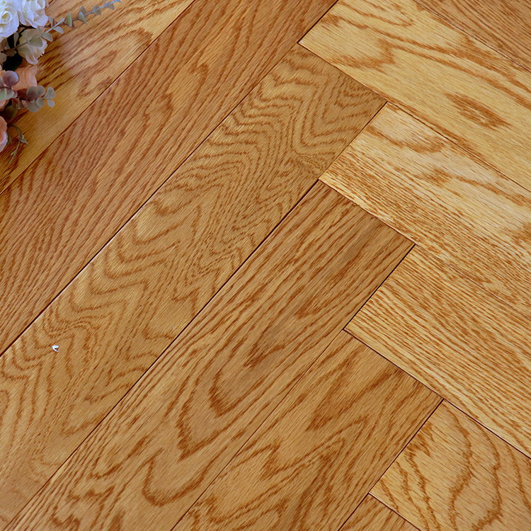 oak herringbone floor Indoor hard wood oak timber flooring parquet hardwood engineered wood flooring