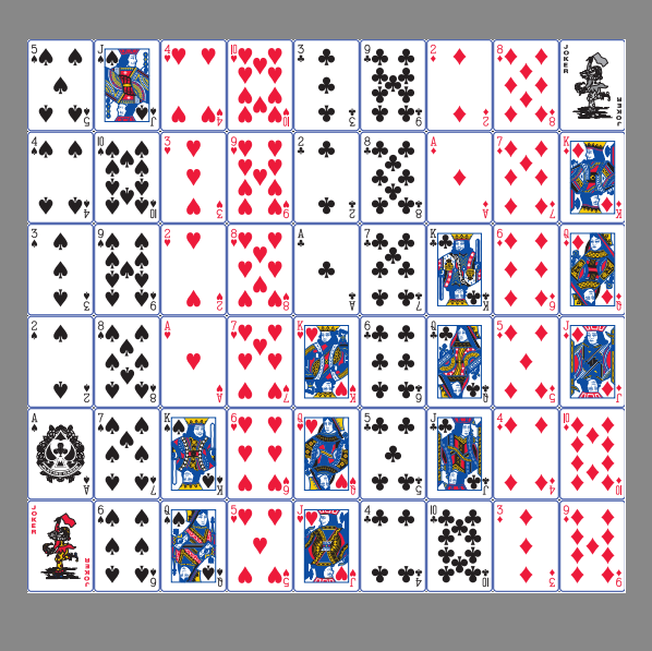 Custom plastic or Paper Playing Cards  OEM Printed  54 Poker Game Cards