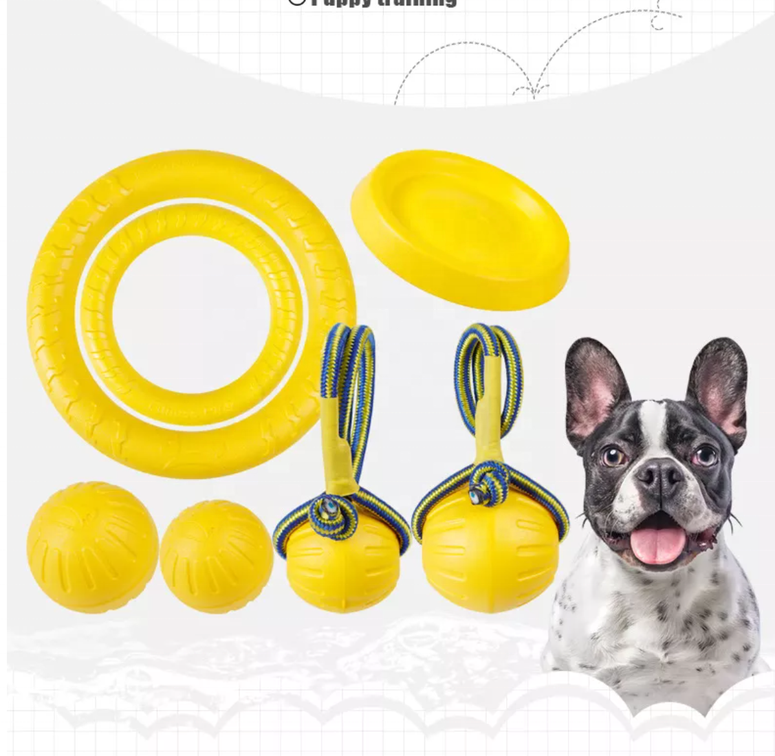 Wholesale Swing and fling chew ball durable foam rope ball dog toy larger dogs interactive training toy