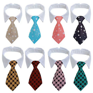 Fashionable Pet Accessories Striped Formal Neck Tie Party Tuxedo Cat Dog Collar Bow Tie Costume Twill Cotton Large Dogs Tie