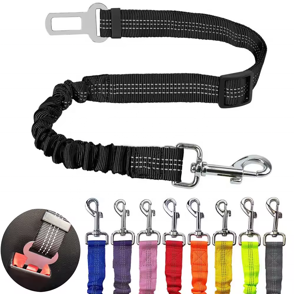 Top Seller Pet Accessories Adjustable Dog Safety Leads Car Vehicle Seat Belt Pet Seatbelt