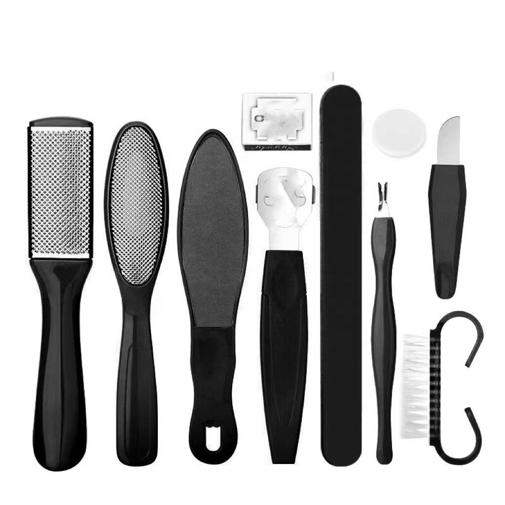 8 / 10 Piece Set Pedicure Tools Professional File Feet Finger Separator Foot Grinder Feet Scrub Cutter Polisher Feet Nails