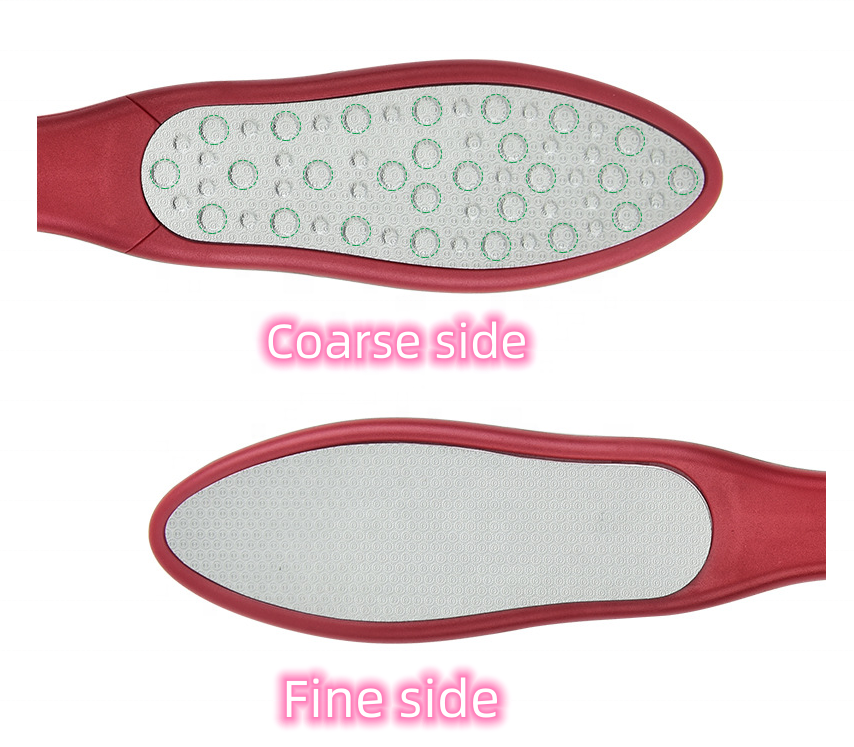 Foot File Heel Grater for Feet Pedicure Double Sided Callus Remover Stainless Steel Scrub Foot Care Manicure Tools