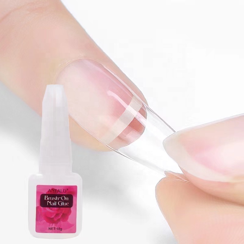 New Professional 10g/ bottle Press On Nail Tips nail glue with Brush for Nail Tip and Rhinestone Decoration