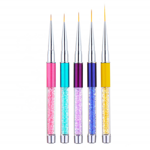 1pc Professional Carved Nail Art 3D Paint Brushes  Nylon Hair Acrylic Nails Brush Tools Acrylic Nail Art Liner Brushes