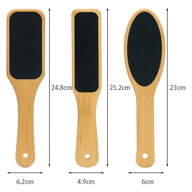 New Nano-glass Foot File Care Manicure Tools Wood Bamboo Foot Callus Remover Dead Skin Pedicure Foot File