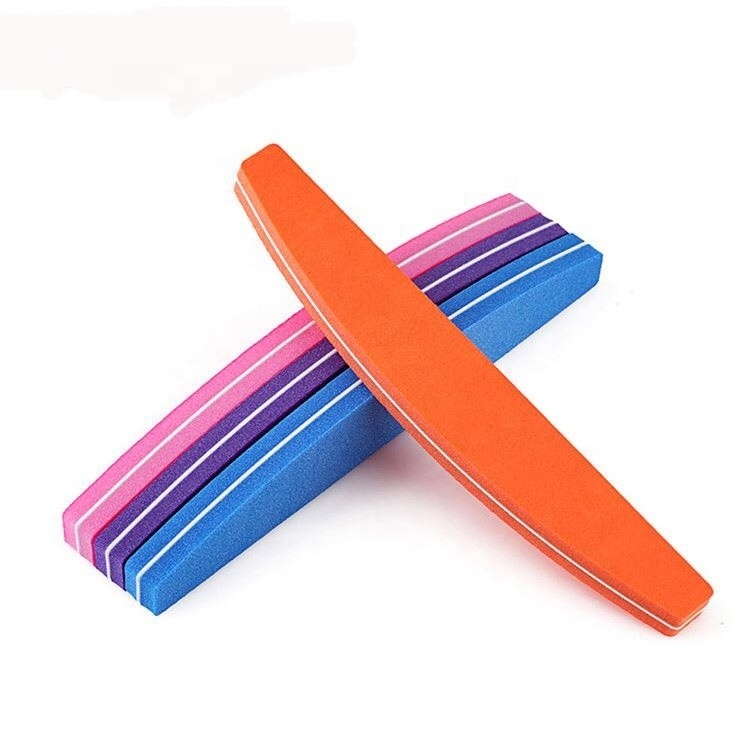 Professional colorful sponge nail file high quality fashionable washable nail file Nail buffer