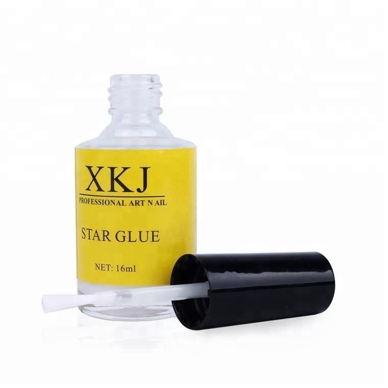 Eco-friendly non toxic nail star glue wholesale price nail foil glue star glue for nail