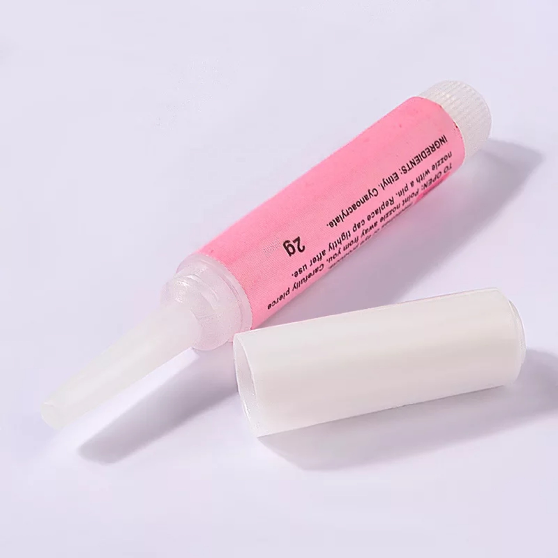 Private Label Non Toxic Organic Cyanoacylate Nail Glue Bottle Strong Professional 2 g Nail Glue for Tips