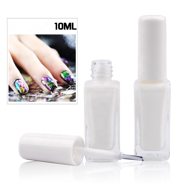 High Quality Non-toxic 10 ml Nail Transfer Tips Adhesive Pro Nail Art Glue For Foil Stickers Star Nail Glue