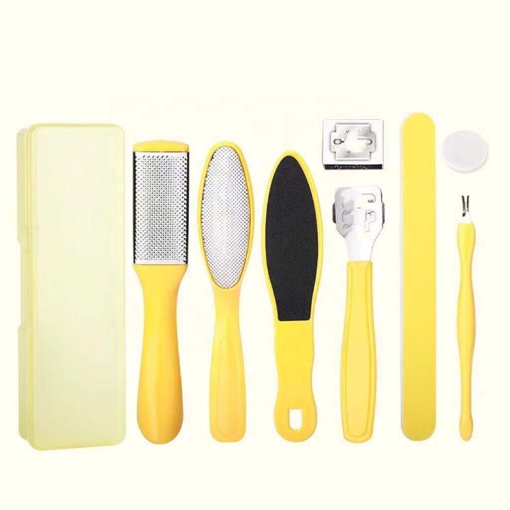 8 / 10 Piece Set Pedicure Tools Professional File Feet Finger Separator Foot Grinder Feet Scrub Cutter Polisher Feet Nails