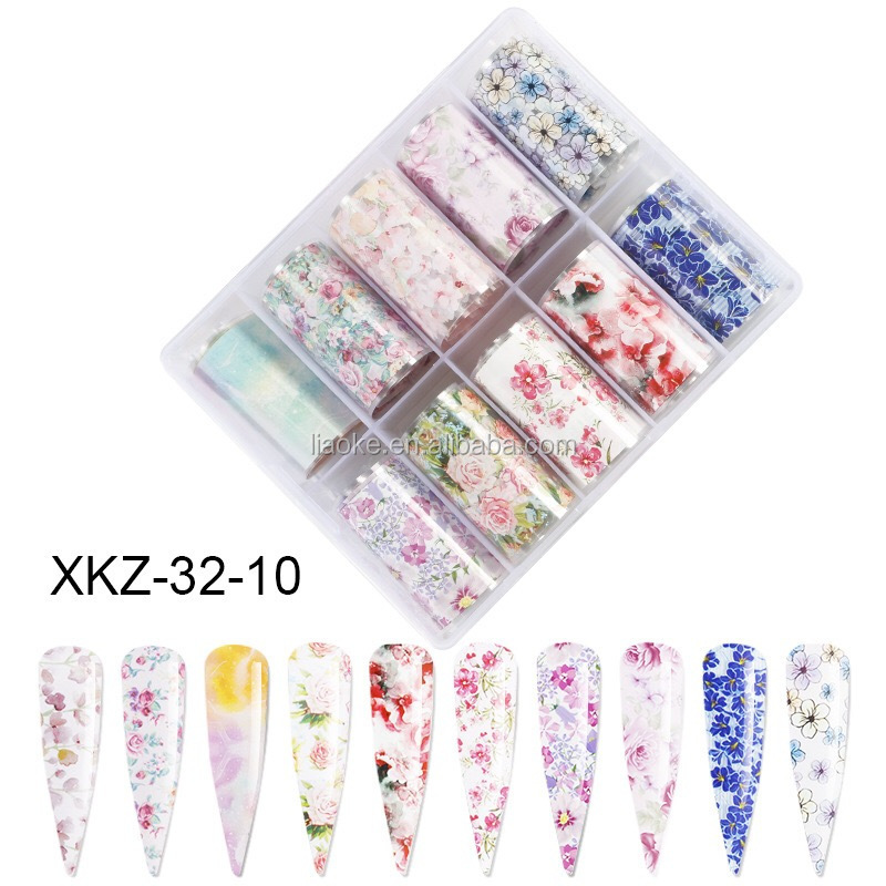 New Valentine's Day Flower Butterfly Nail Star Sticker Rose Nail art decoration Decals