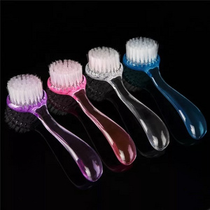 Nail Brush Make Up Washing Nail Art Dust Round Head Powder Clean Brush Pedicure Manicure Tools Random Color